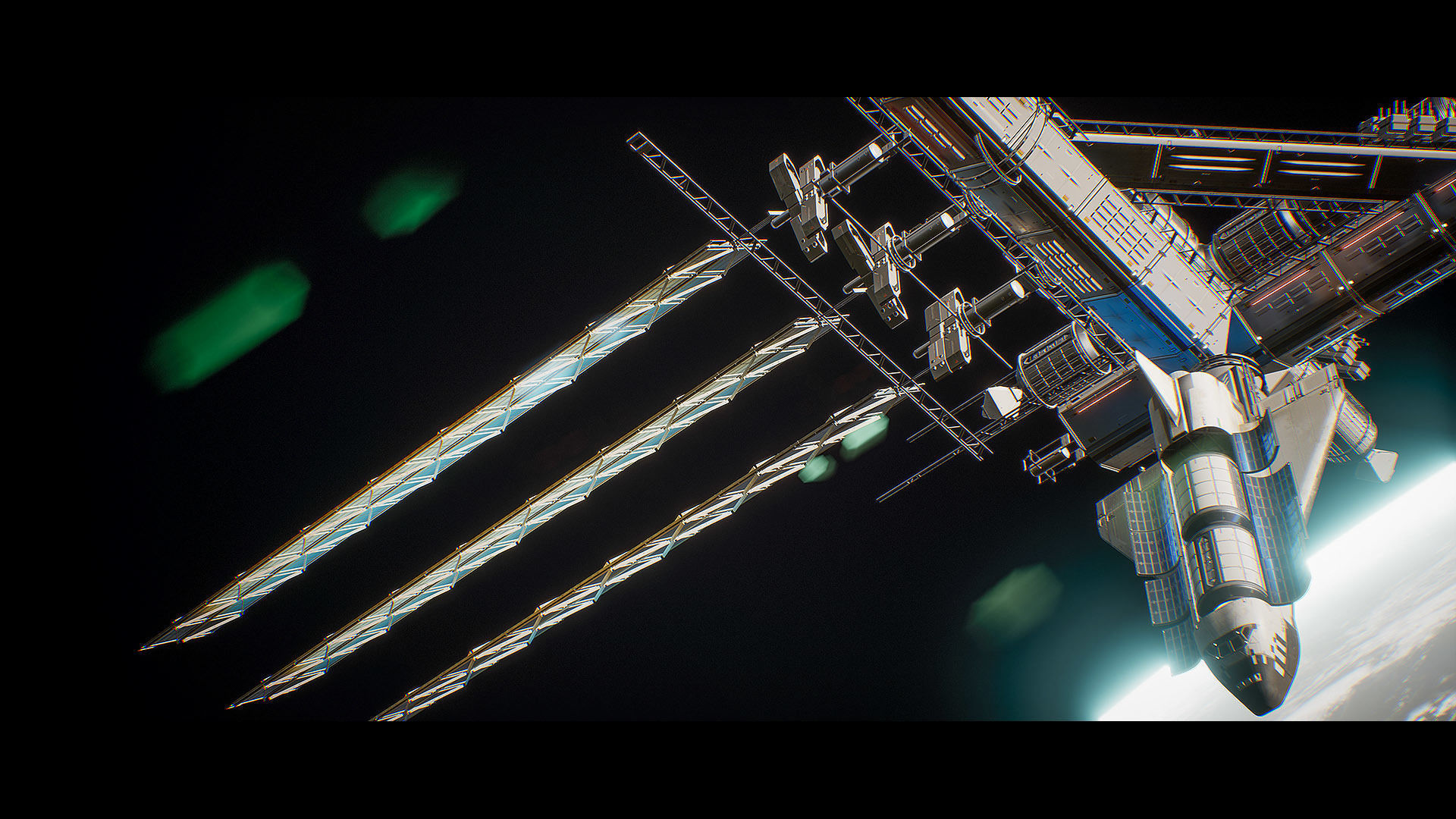 Orbital Space Station Kit - UE Low-poly 3D model_8