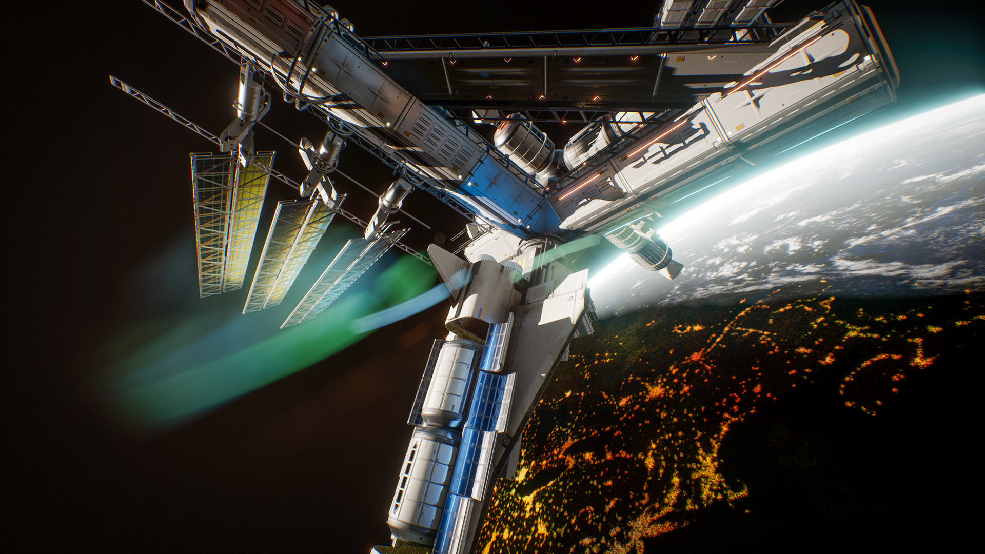 Orbital Space Station Kit - UE Low-poly 3D model_14