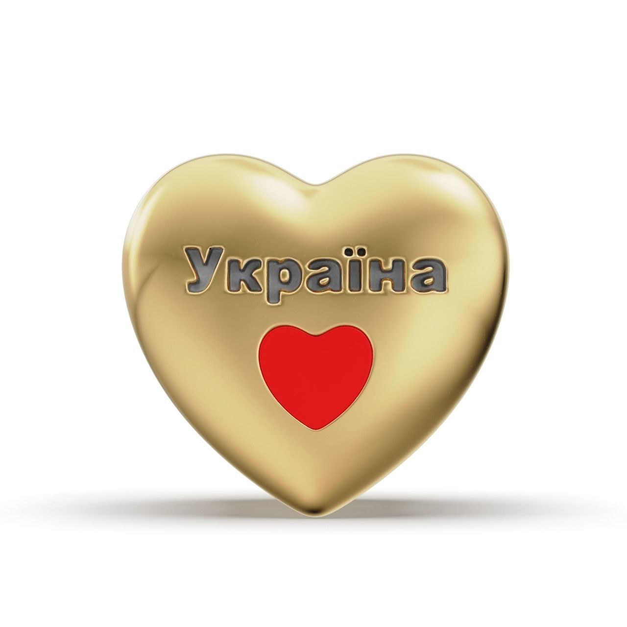 Ukrainian patriotic Charm Enamel and patina 3D print model_6