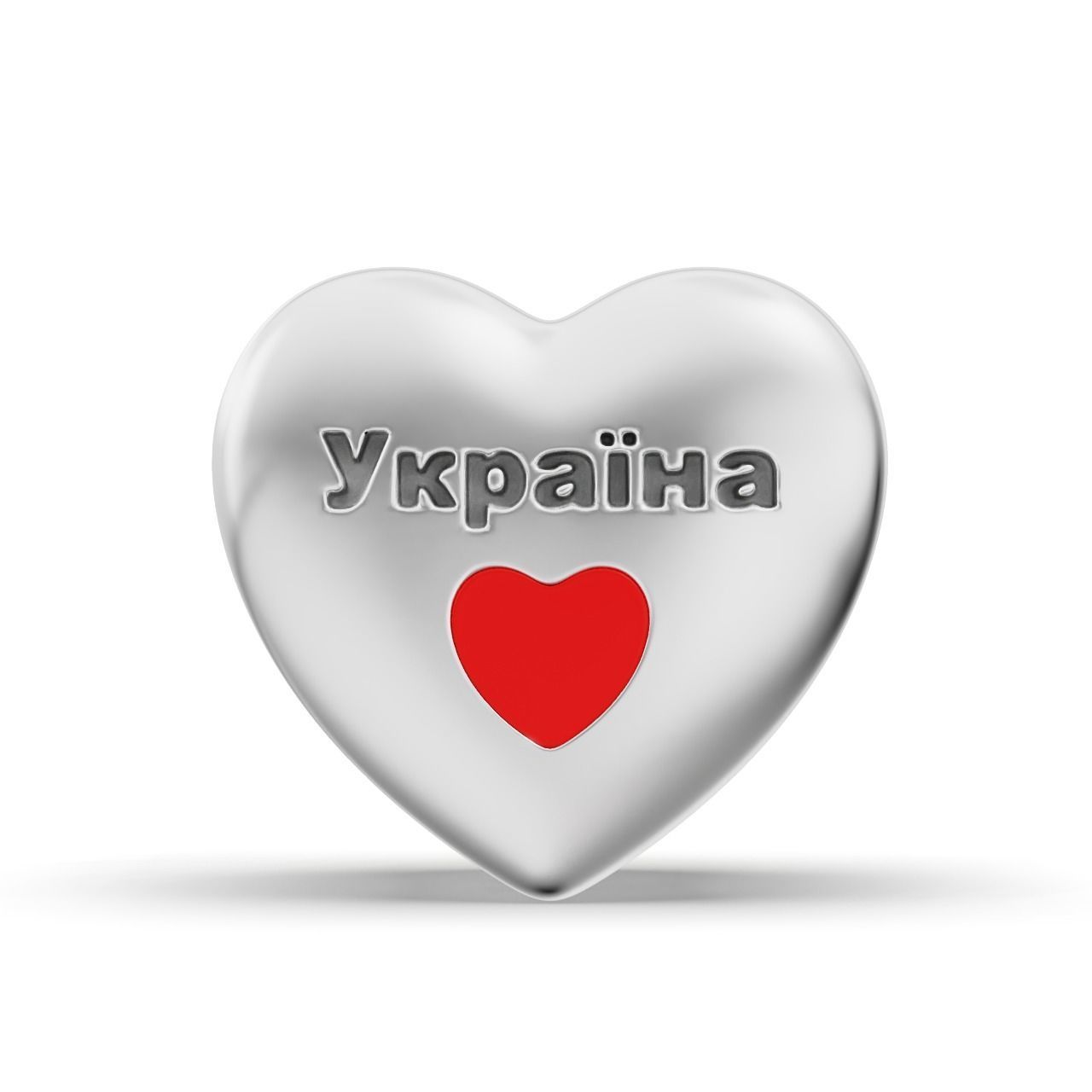 Ukrainian patriotic Charm Enamel and patina 3D print model_13