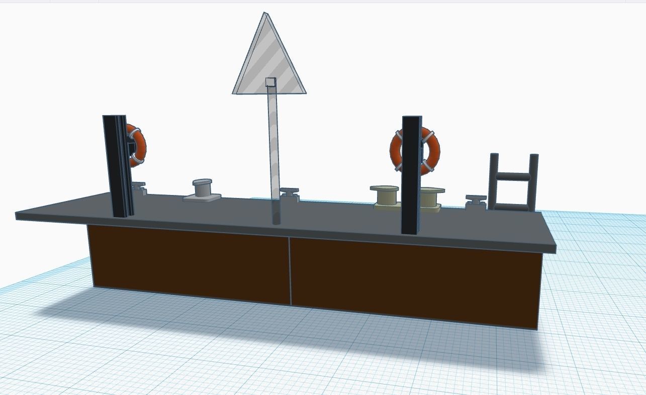 Scale H0 Port pack  3D print model_4