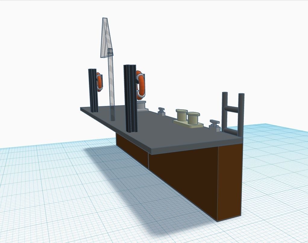 Scale H0 Port pack  3D print model_3