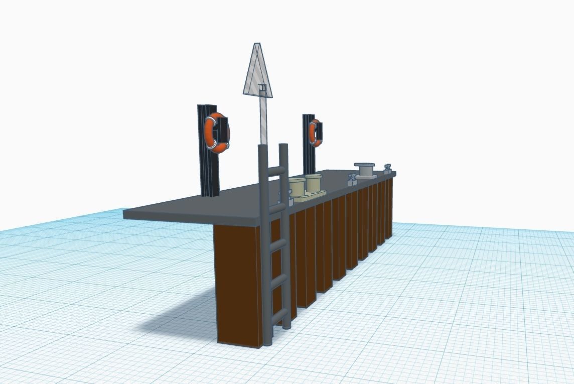 Scale H0 Port pack  3D print model_2