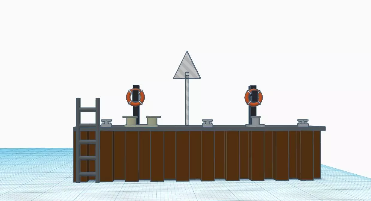 Scale H0 Port pack  3D print model_0