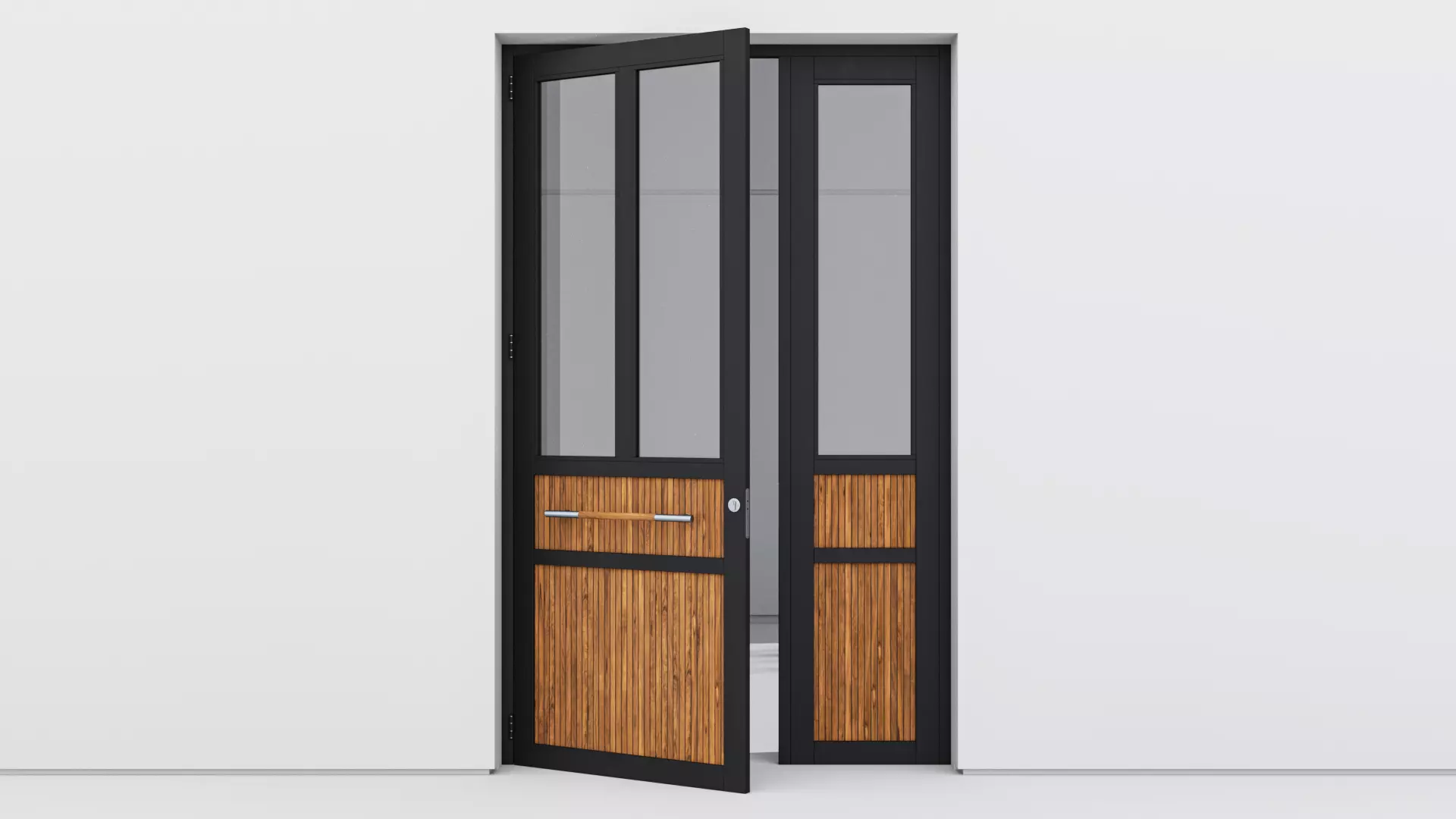 Aluminium door 173 3D model_0