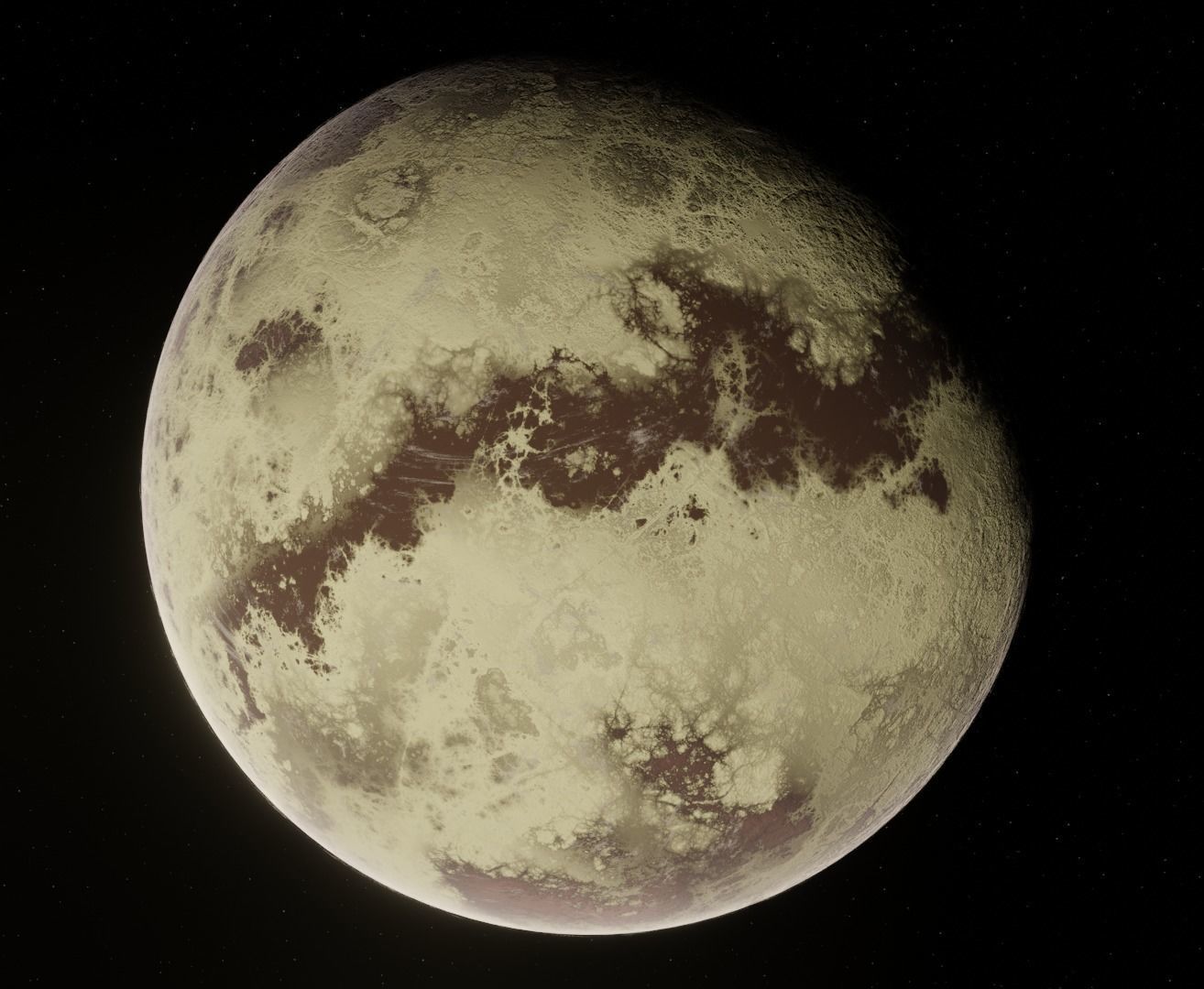 Planet Space Ready to game Low-poly 3D model_8