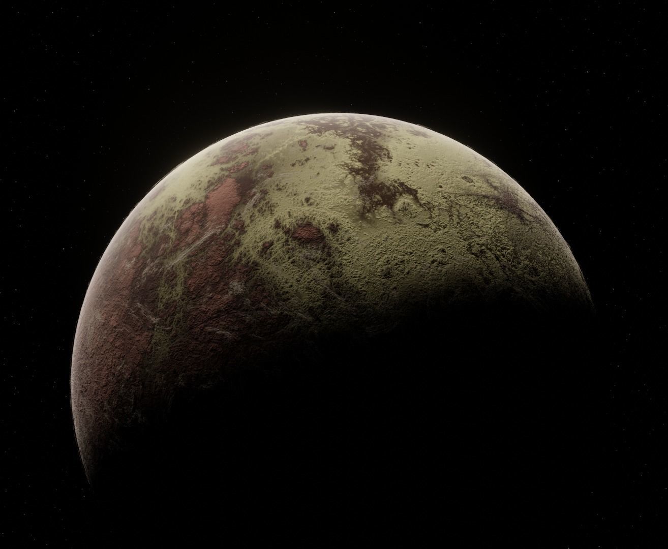 Planet Space Ready to game Low-poly 3D model_2