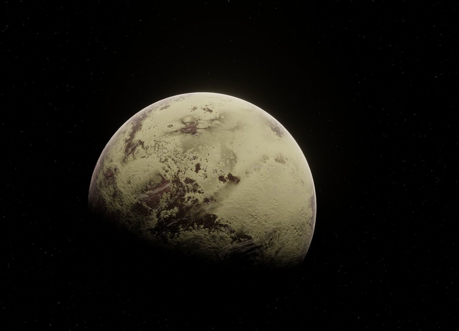 Planet Space Ready to game Low-poly 3D model_4