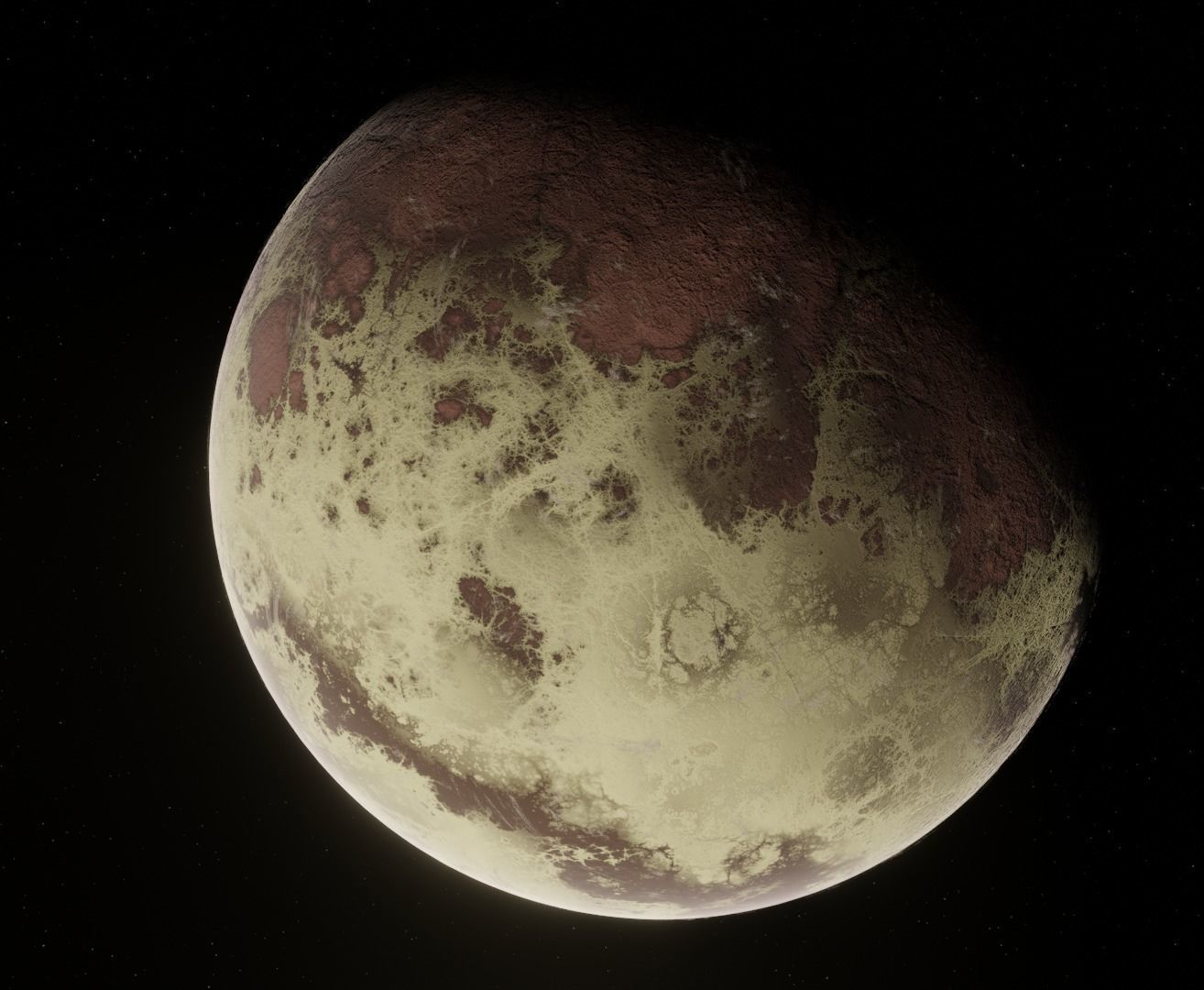 Planet Space Ready to game Low-poly 3D model_5