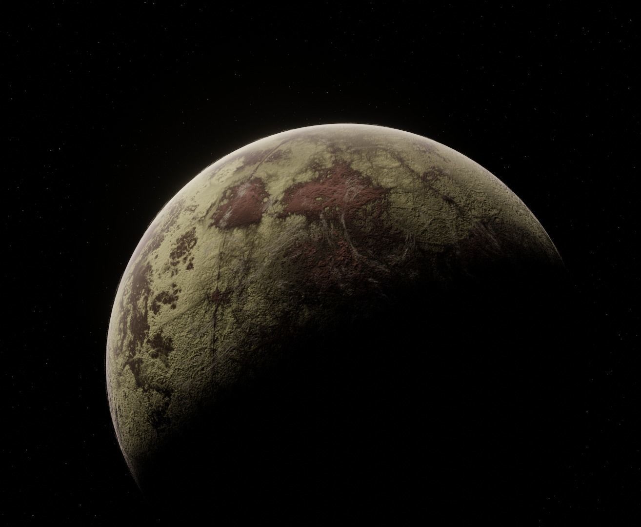 Planet Space Ready to game Low-poly 3D model_9