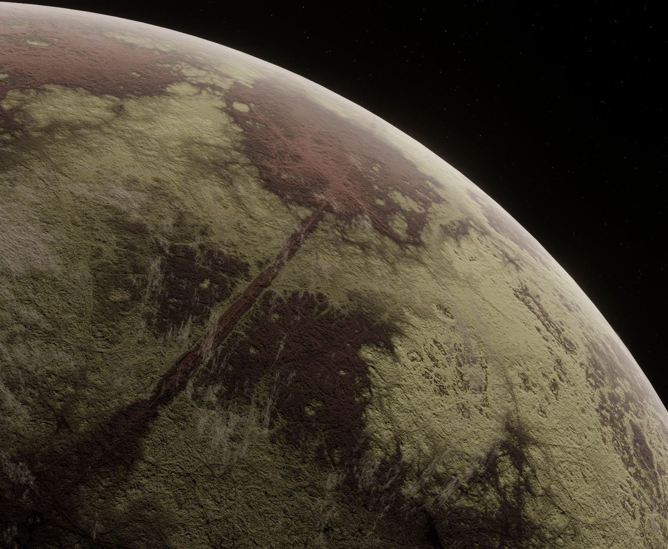 Planet Space Ready to game Low-poly 3D model_3