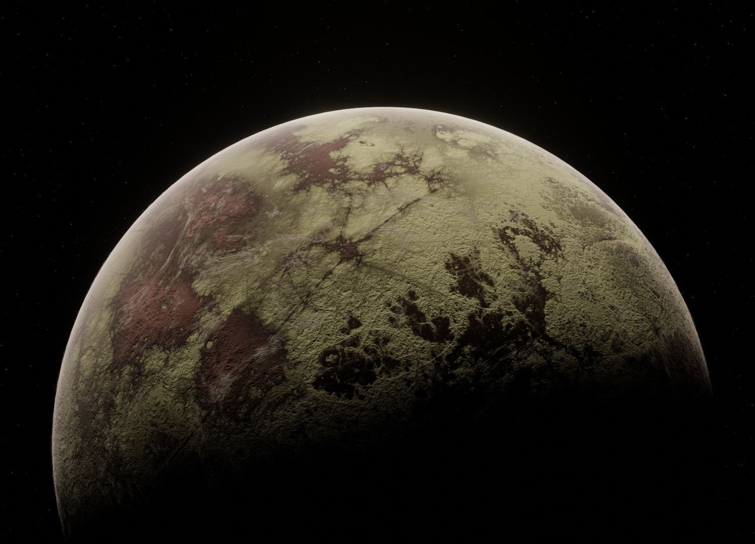 Planet Space Ready to game Low-poly 3D model_12