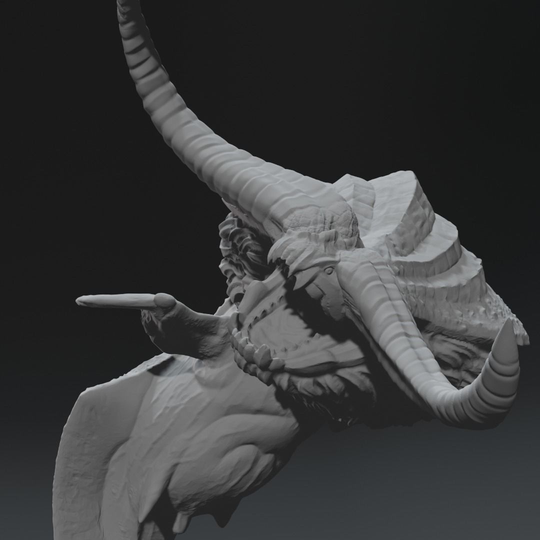 Ceadeus Monster Hunter Elder Dragon 3d print model 3D print model_8