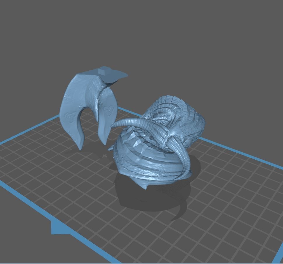 Ceadeus Monster Hunter Elder Dragon 3d print model 3D print model_9