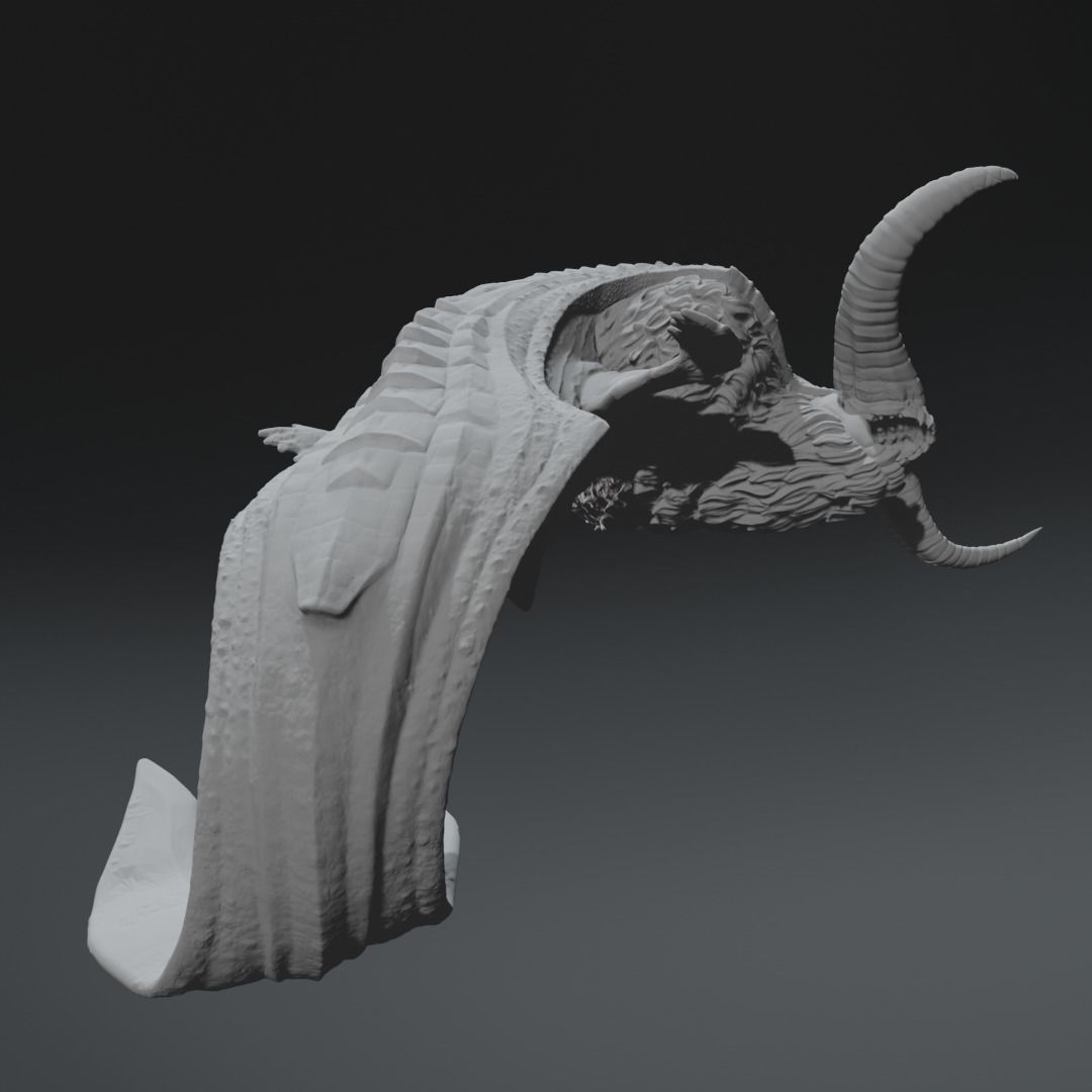Ceadeus Monster Hunter Elder Dragon 3d print model 3D print model_7