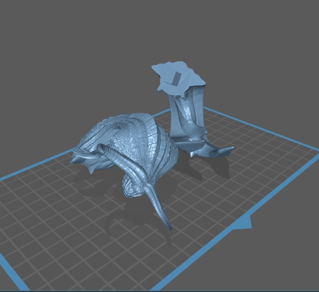 Ceadeus Monster Hunter Elder Dragon 3d print model 3D print model_11