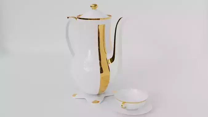 Cup and teapot