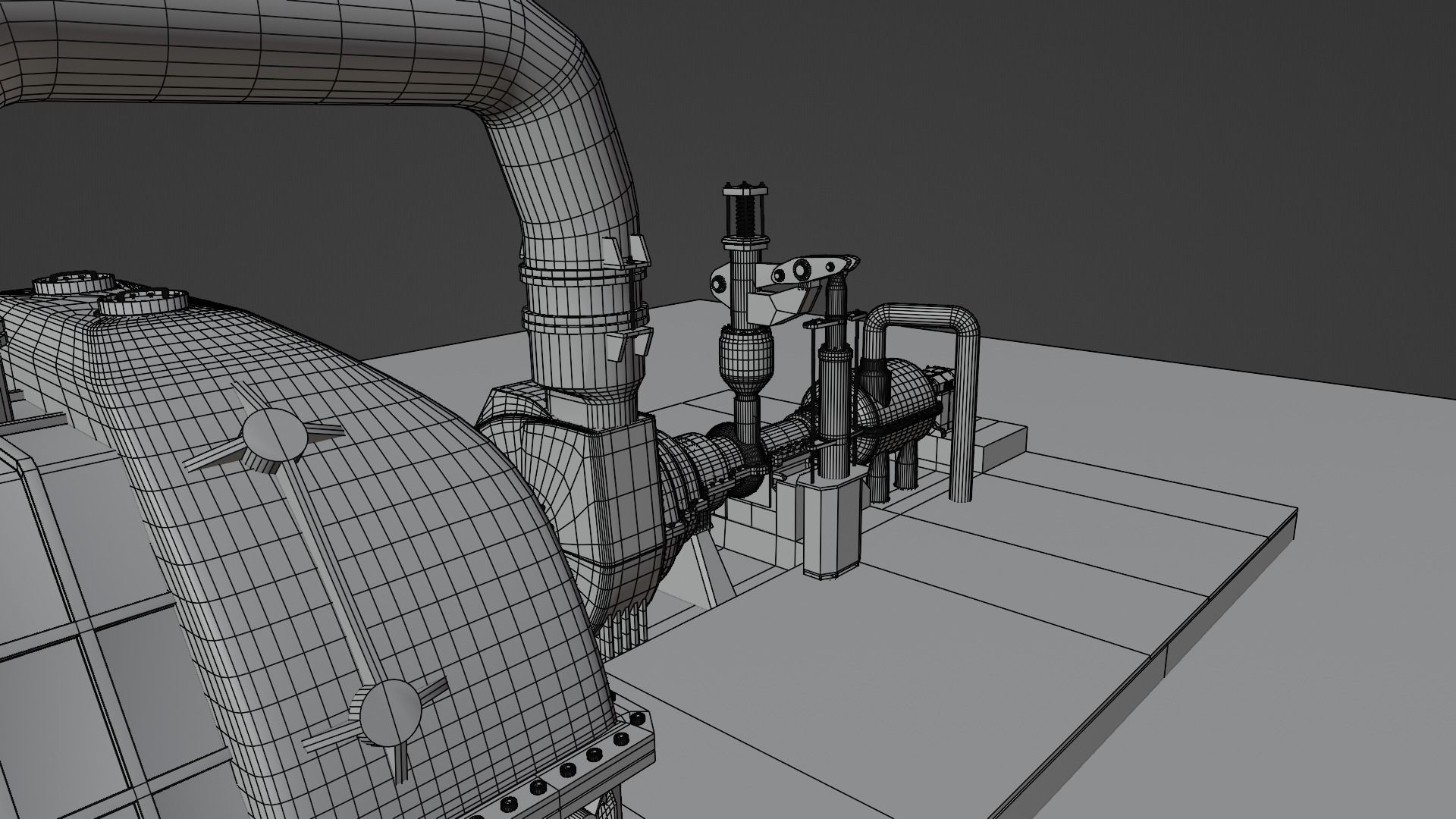 Steam Turbine Generator - Full Detailed 3D model_24