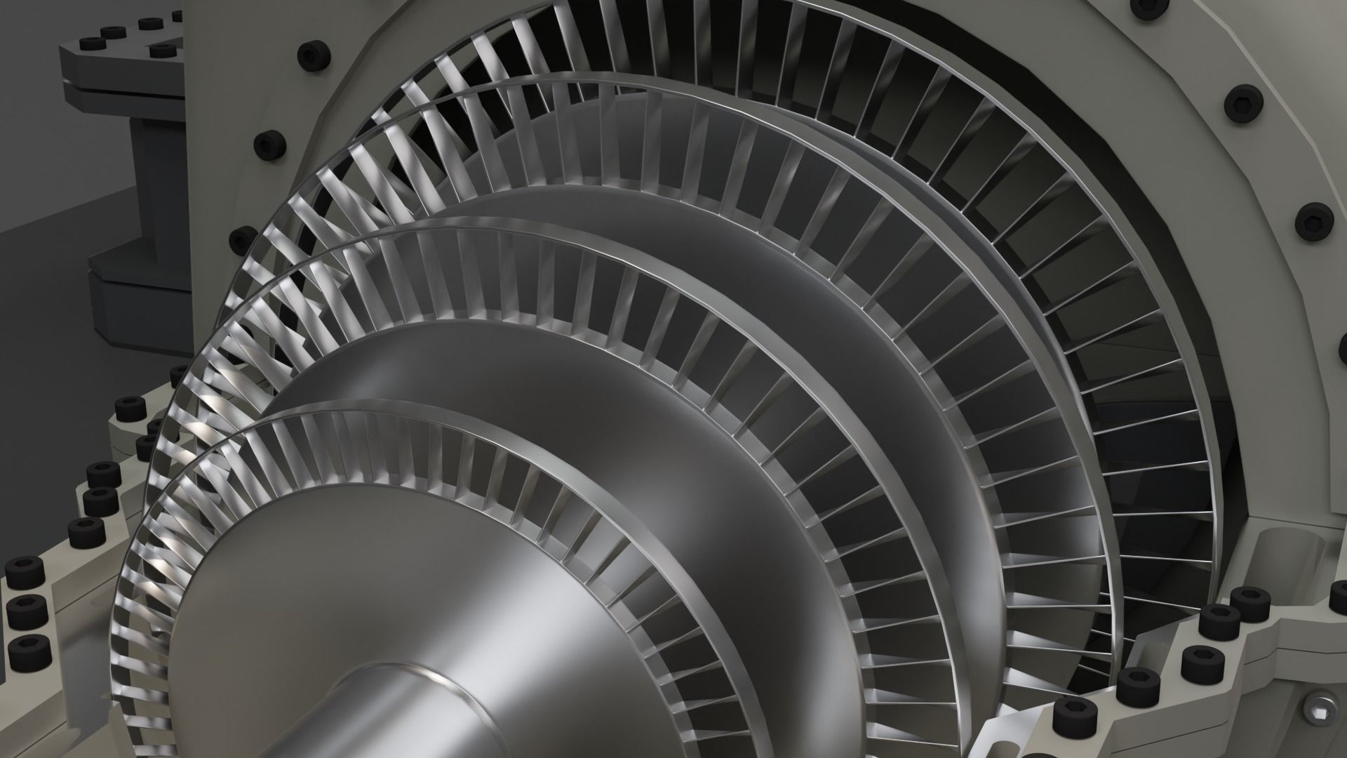 Steam Turbine Generator - Full Detailed 3D model_19