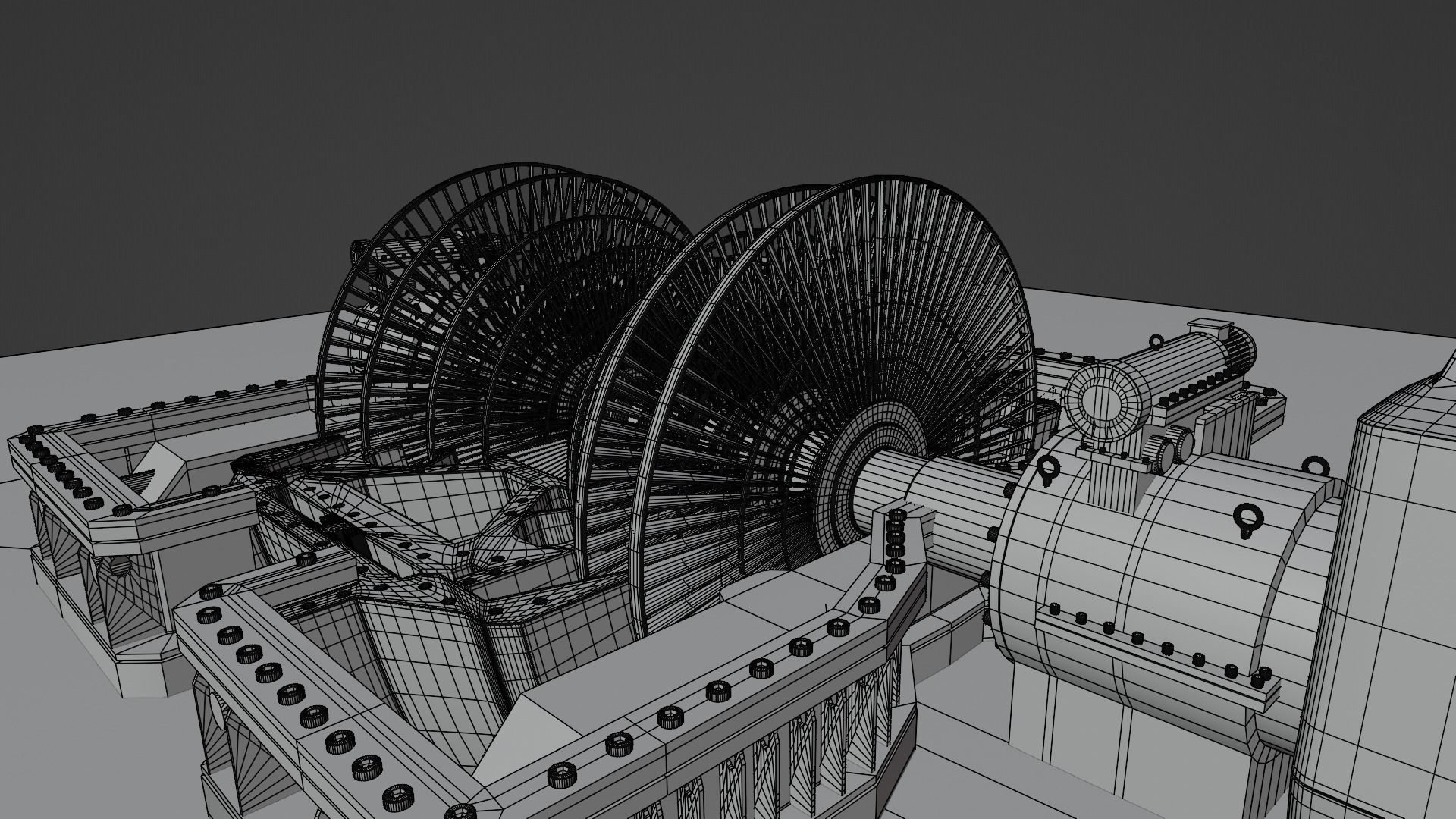 Steam Turbine Generator - Full Detailed 3D model_27