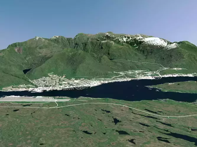 Cityscape Ketchikan  Alaska USA