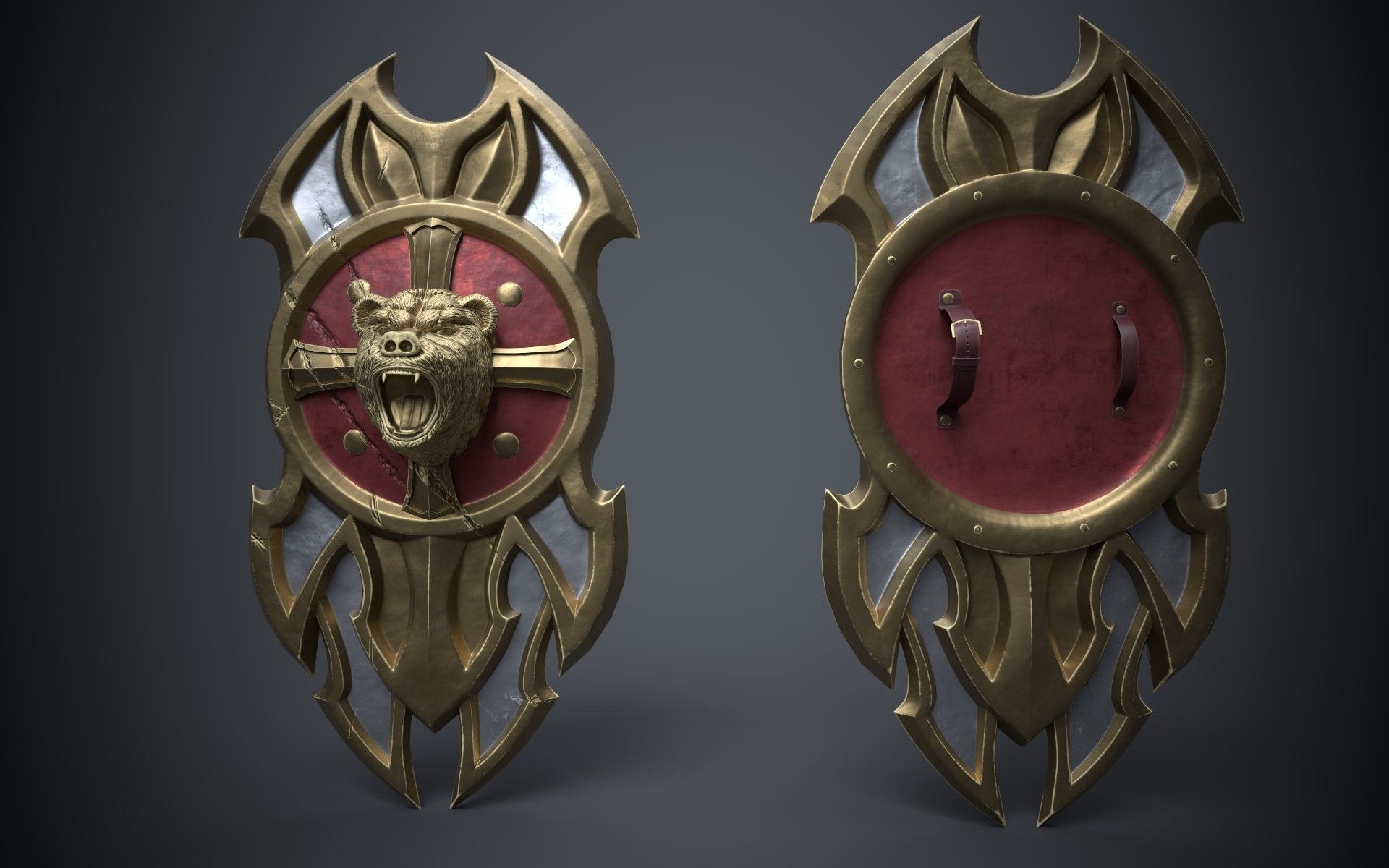 Legion armored knight Low-poly 3D model_2