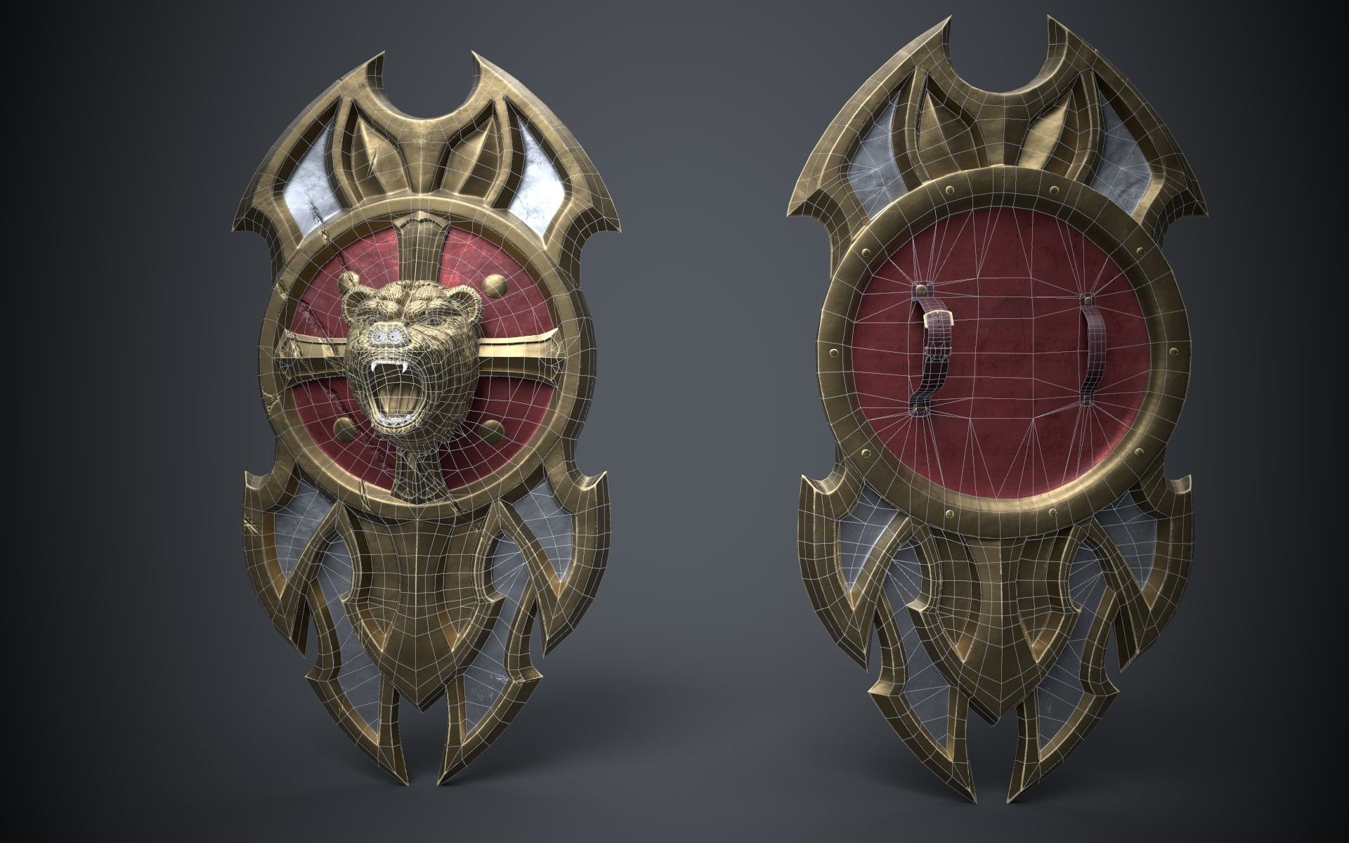 Legion armored knight Low-poly 3D model_6