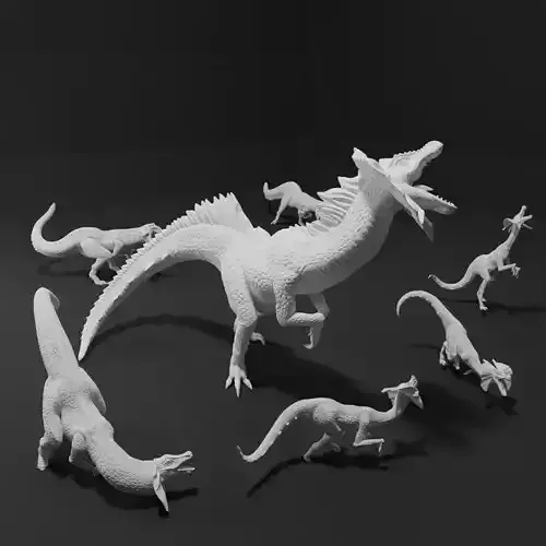 Great Jaggi Pack Miniatures Monster Hunter 3d Print Models