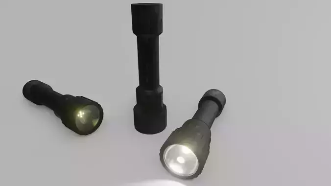 Torch flashlight  3D model