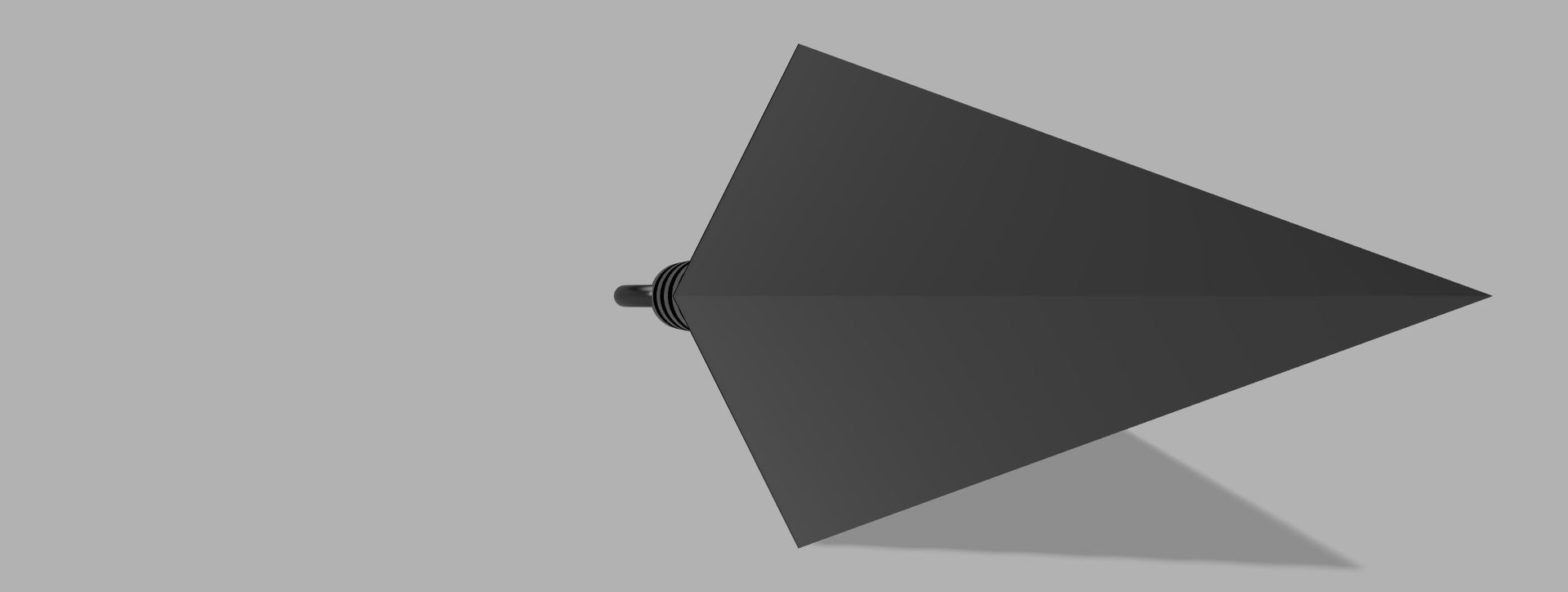 Kunai knife 3D print model_1