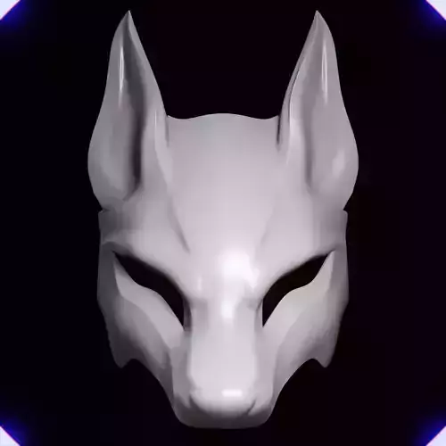 KITSUNE DEMON FOX MASK MASCARA DE ZORRO KITSUNE 11 3D print model