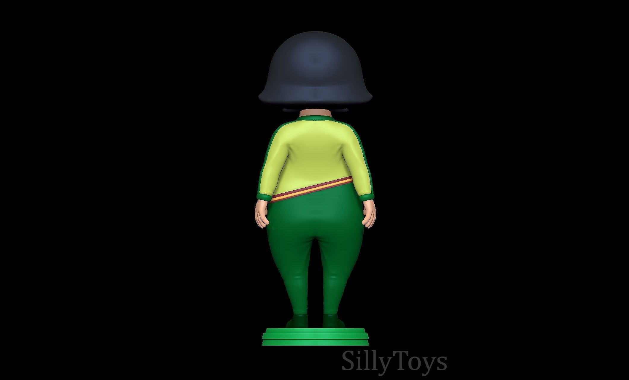 Ueshita Kamado with yolkian outfit 3D print model_5