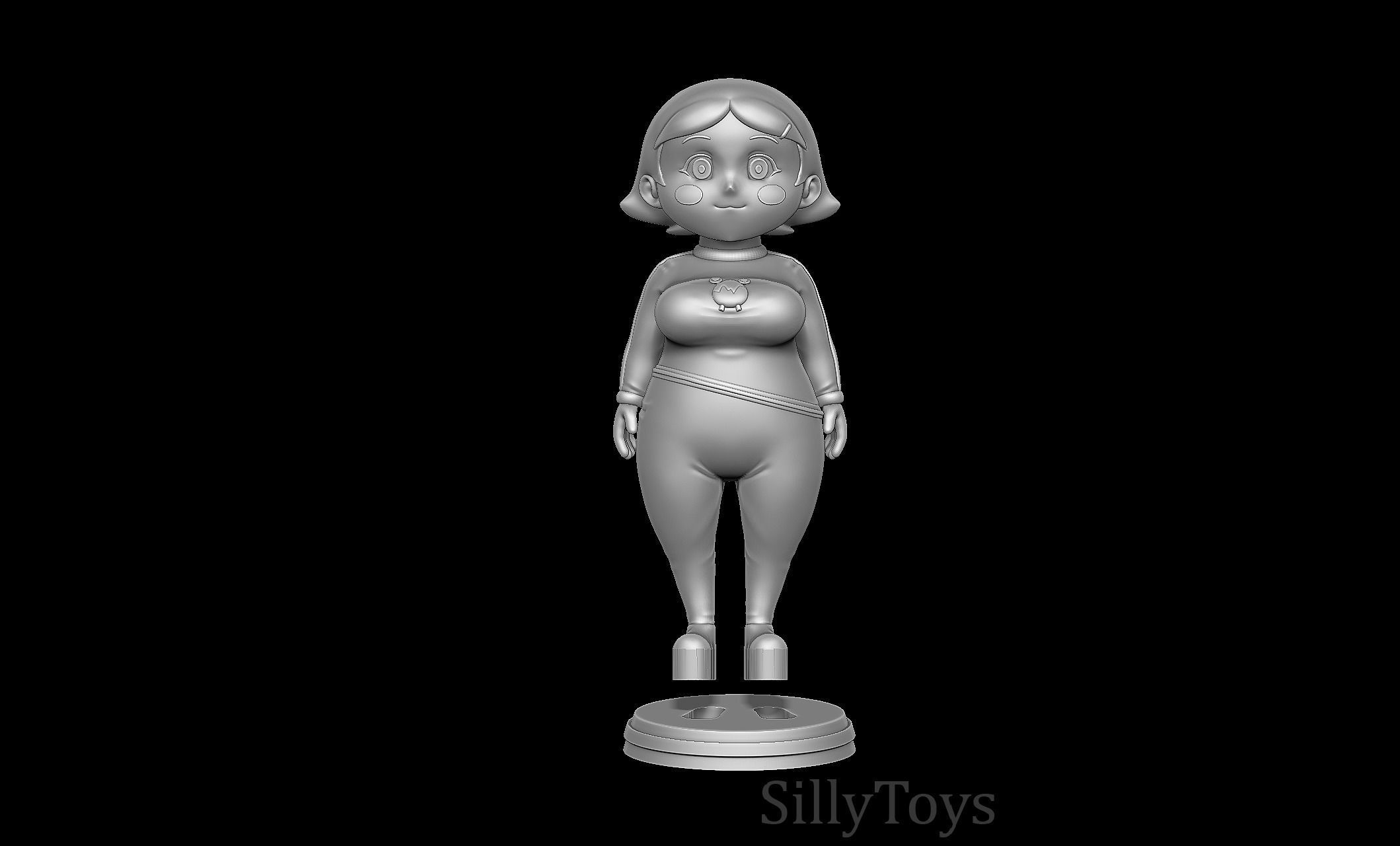 Ueshita Kamado with yolkian outfit 3D print model_6