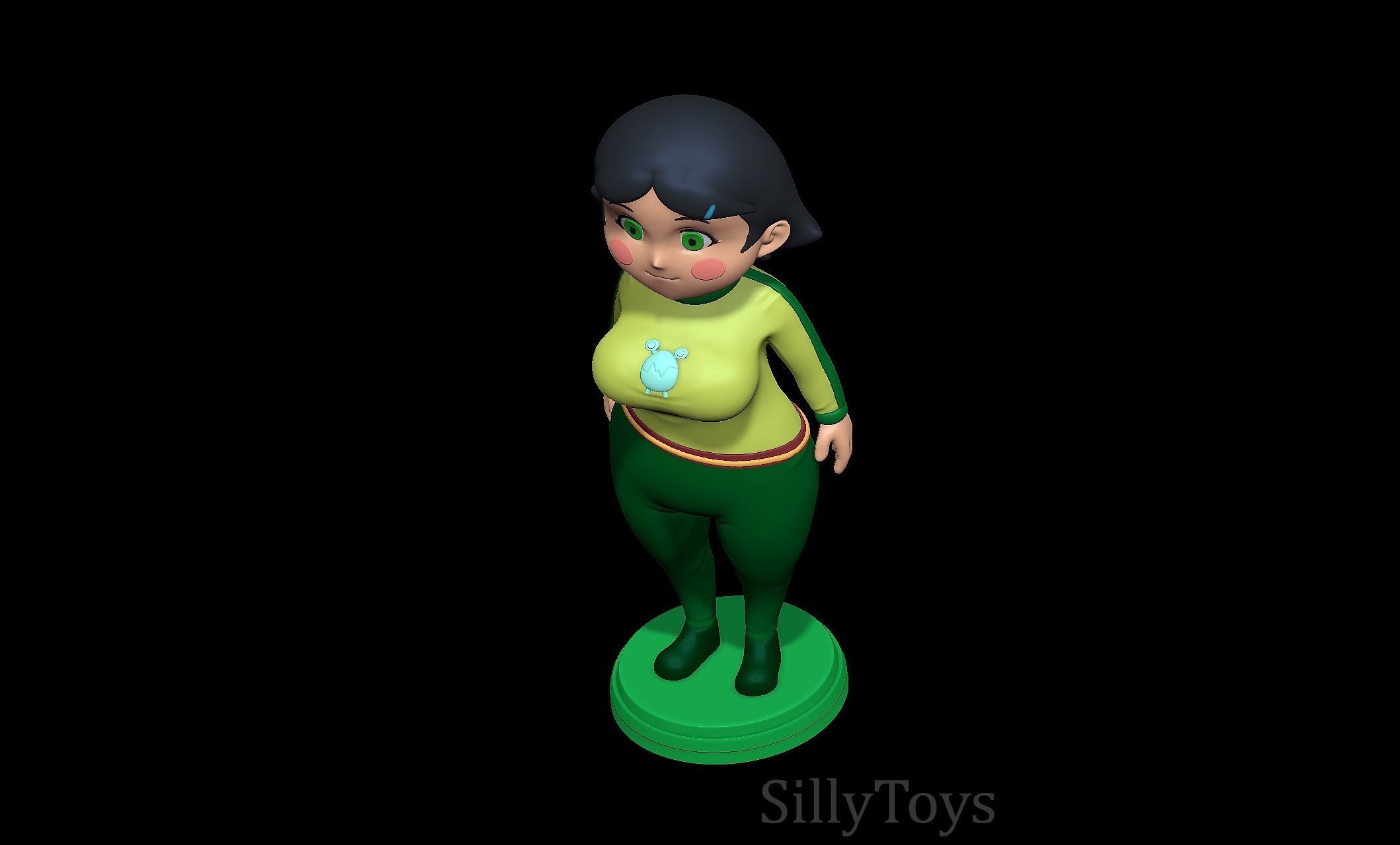 Ueshita Kamado with yolkian outfit 3D print model_3