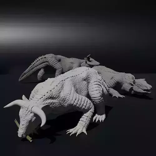 Cowligator Cow Alligator Animal 3d Print Model 3D print model