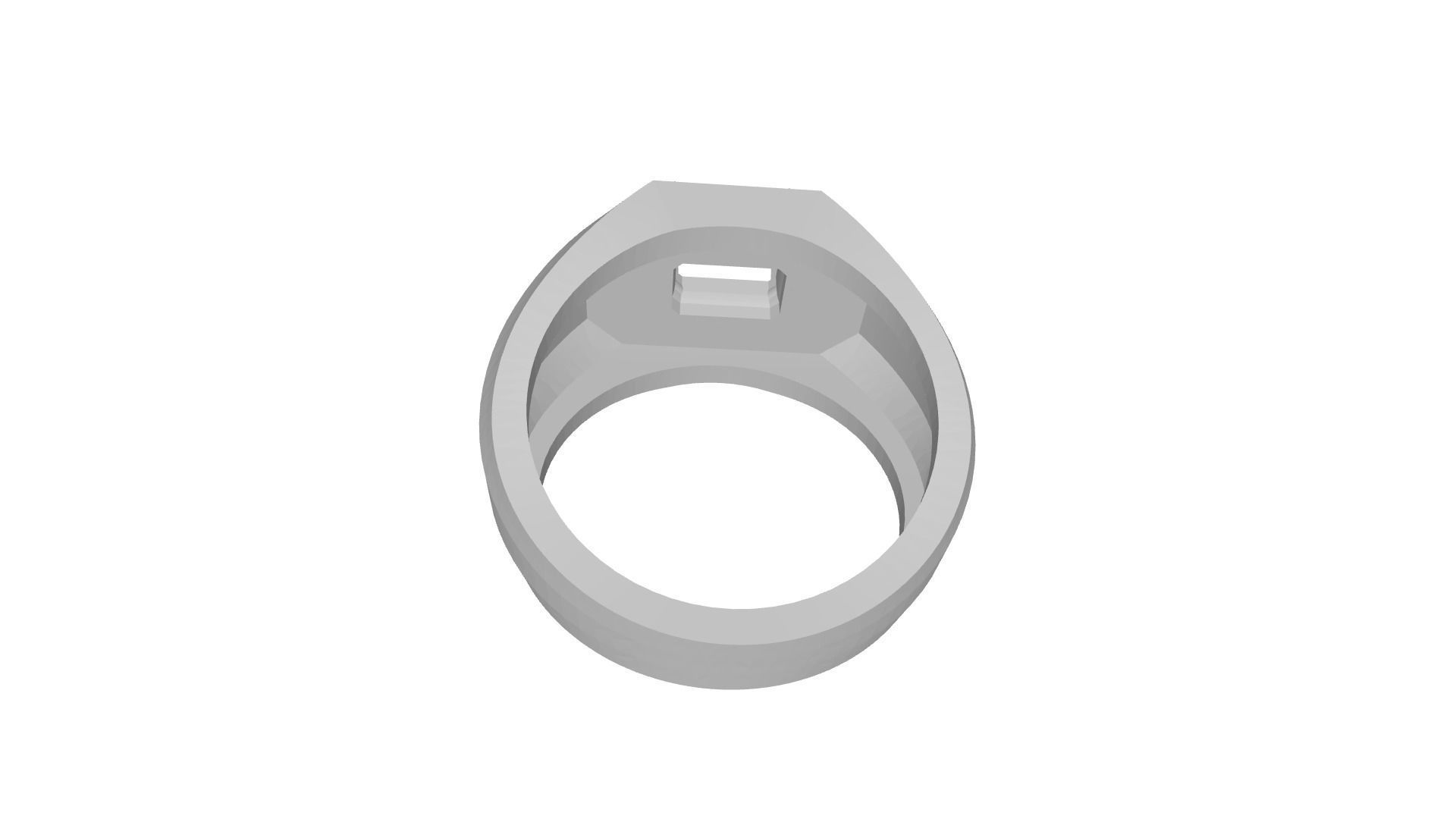 Men Ring with Diamond and color Stone Size 9 USA 3D print model_4