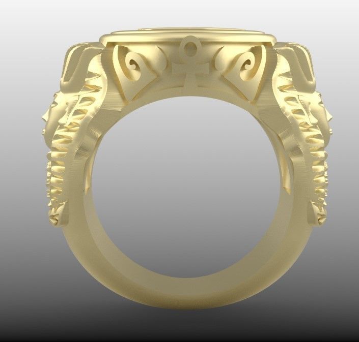 anillo ojo de horus 3D print model_1
