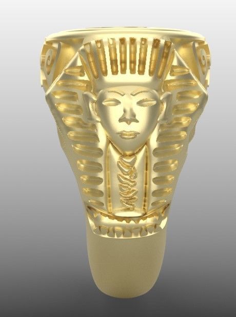 anillo ojo de horus 3D print model_3