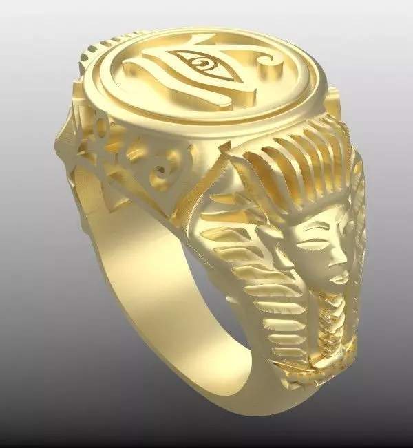 anillo ojo de horus 3D print model_0