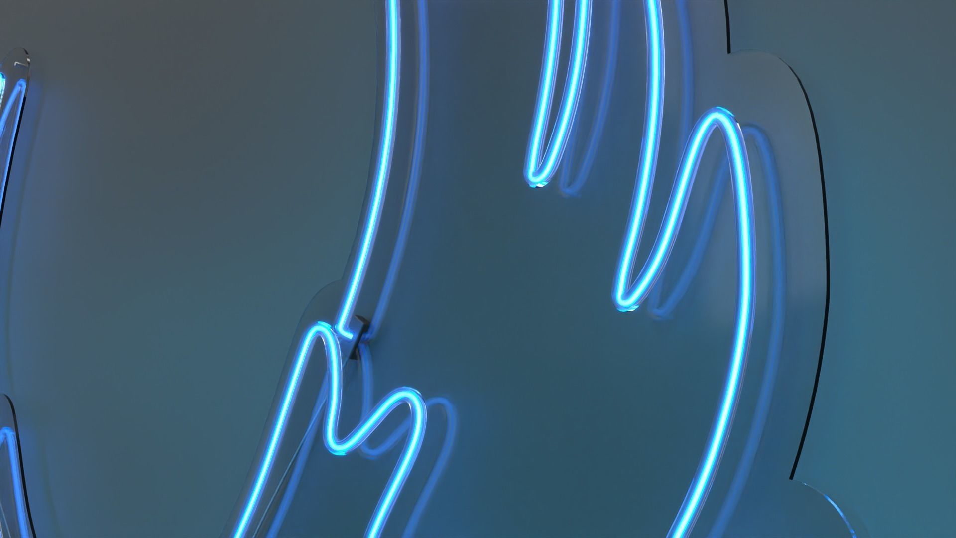 Angel Wings 2 - Neon Sign 3D model_3