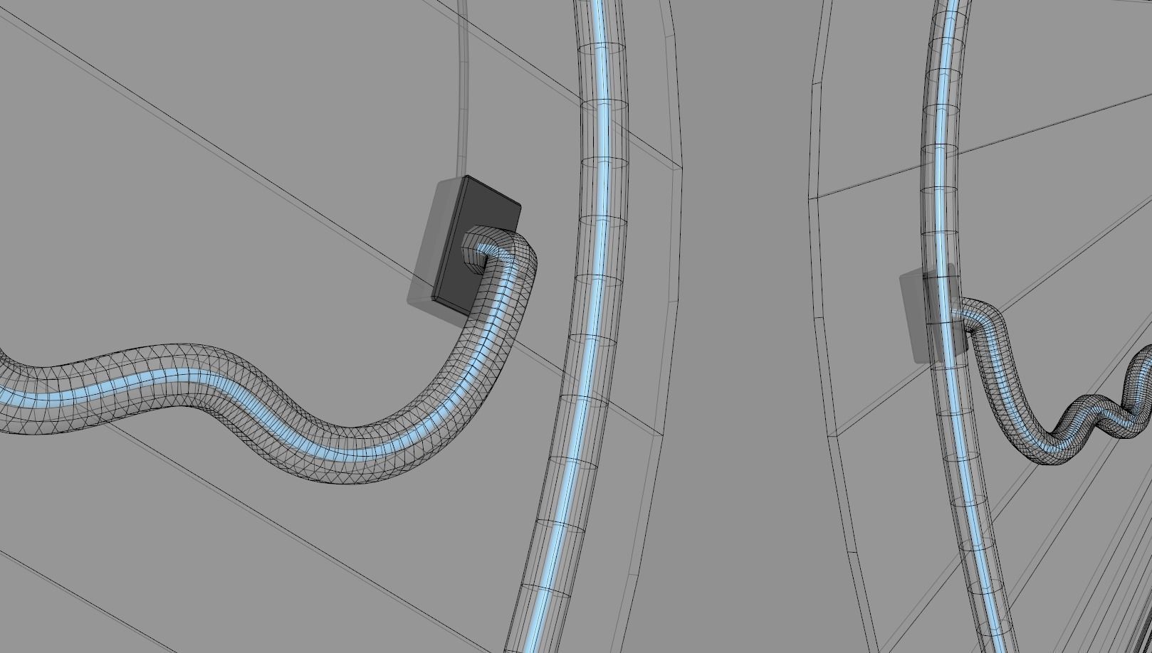 Angel Wings 2 - Neon Sign 3D model_9