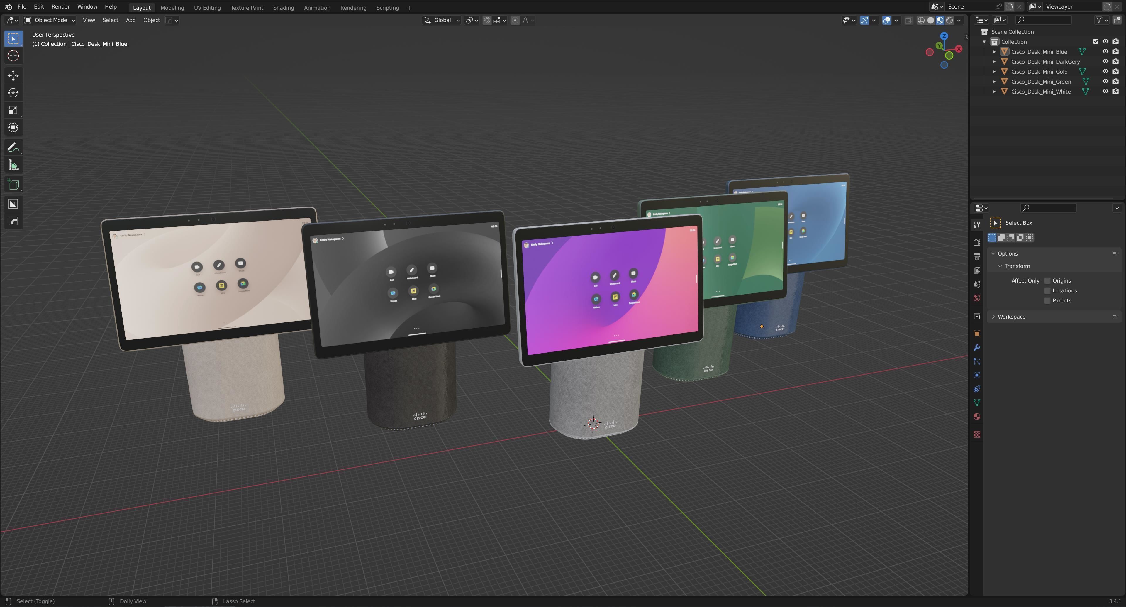 Cisco Webex Desk Mini - All in One PC 3D model_12