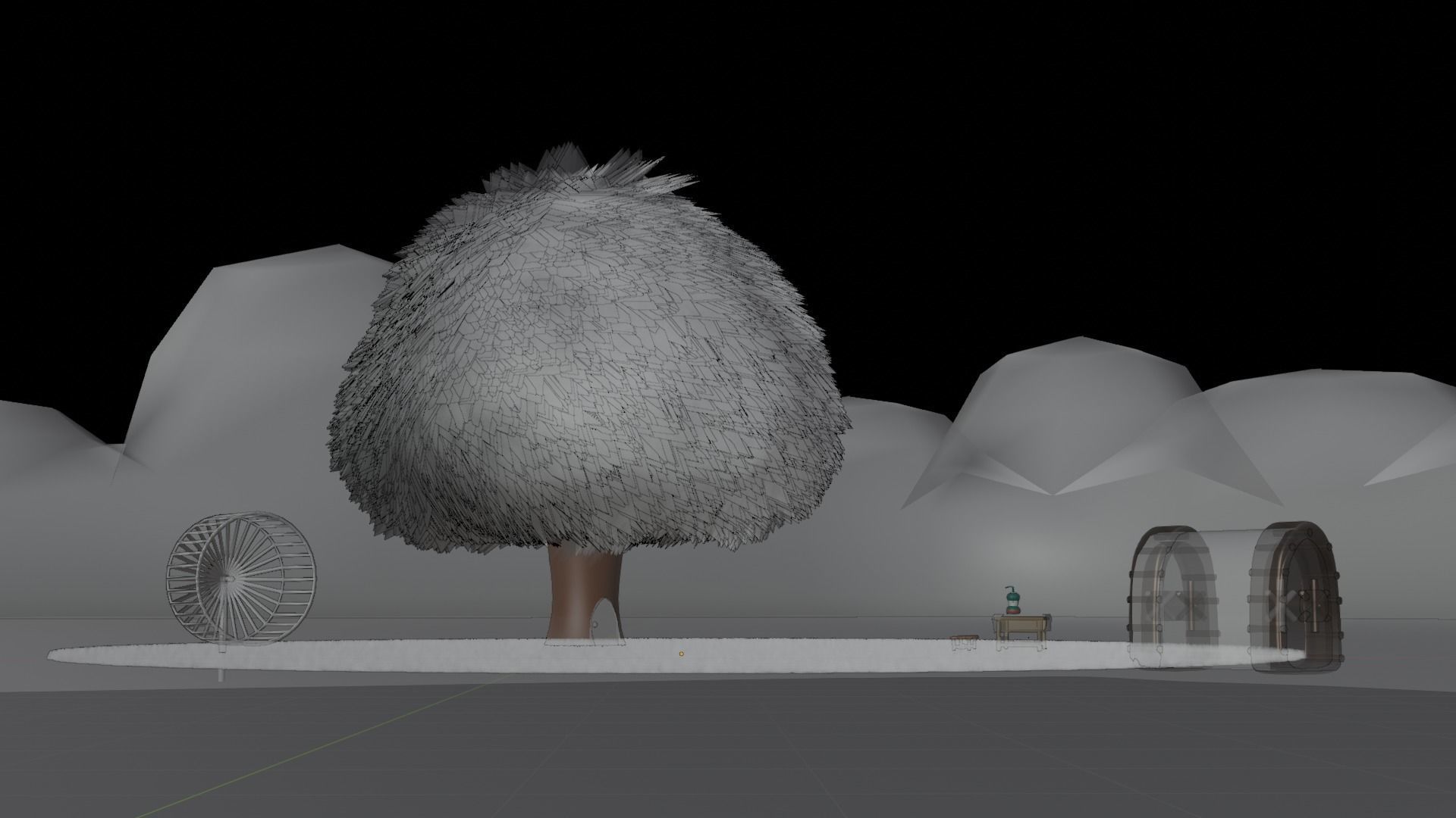 Sandy Cheeks Home treedome 3D model_5