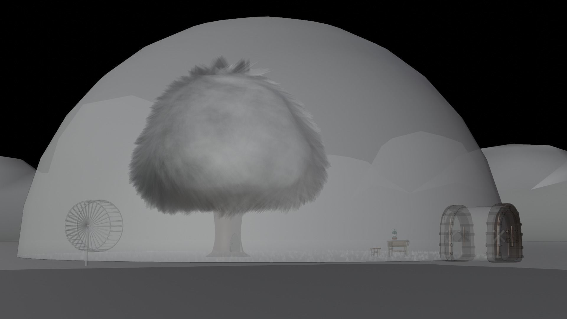 Sandy Cheeks Home treedome 3D model_3
