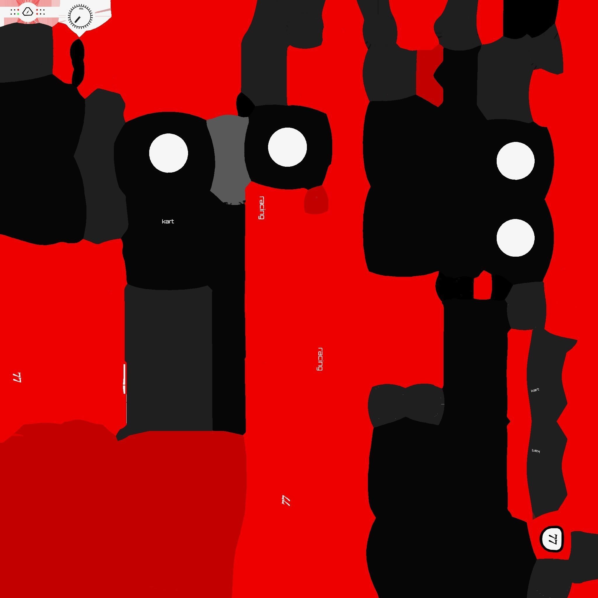 Cartoon Kart H01 Red - Vehicle Racing Design Low-poly 3D model_23