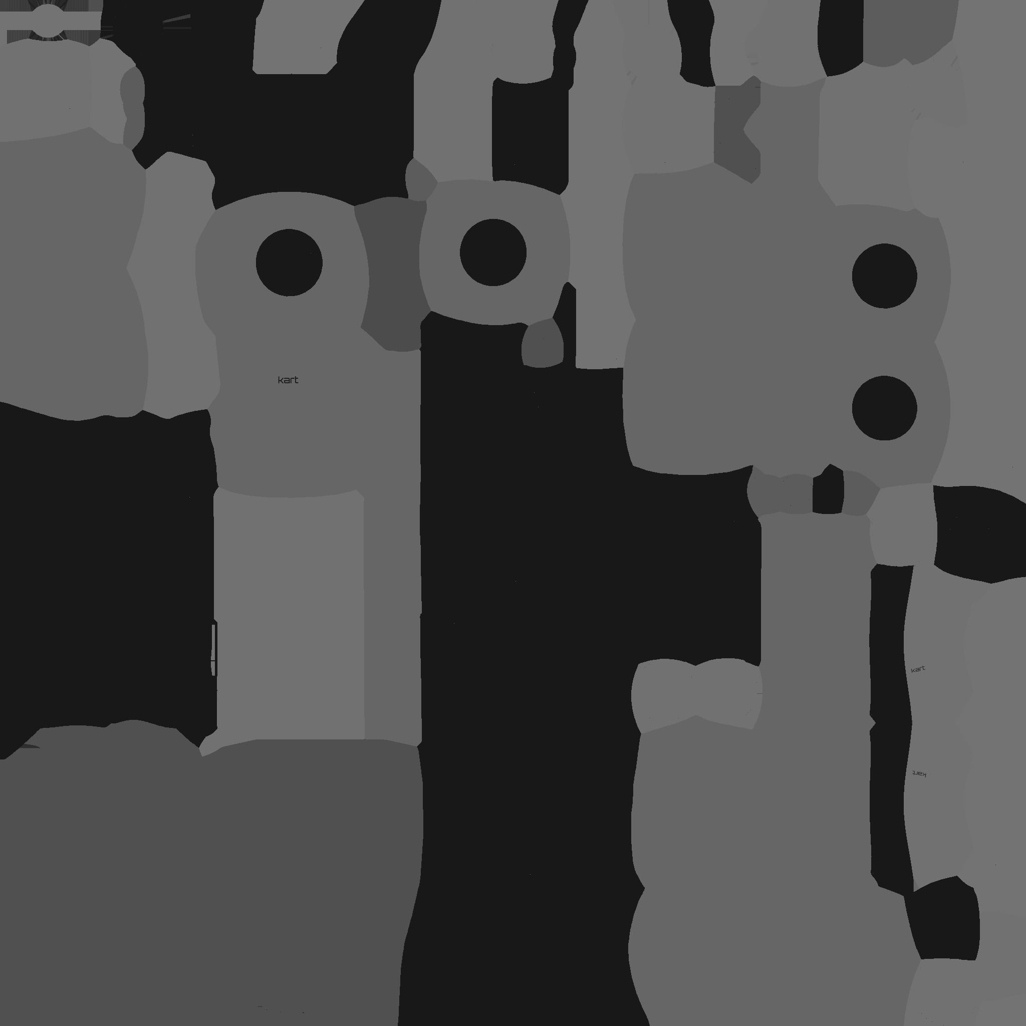 Cartoon Kart H01 Red - Vehicle Racing Design Low-poly 3D model_28