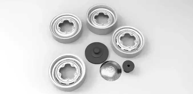 STL WHEEL VOLKSWAGEN BEETLE FUSCA OLD CLASSIC IRON