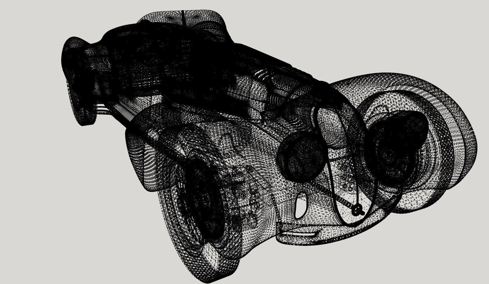 Alfa Romeo 8c 2900 Mille Miglia Roadster High Poly and Low Poly 3D model_17