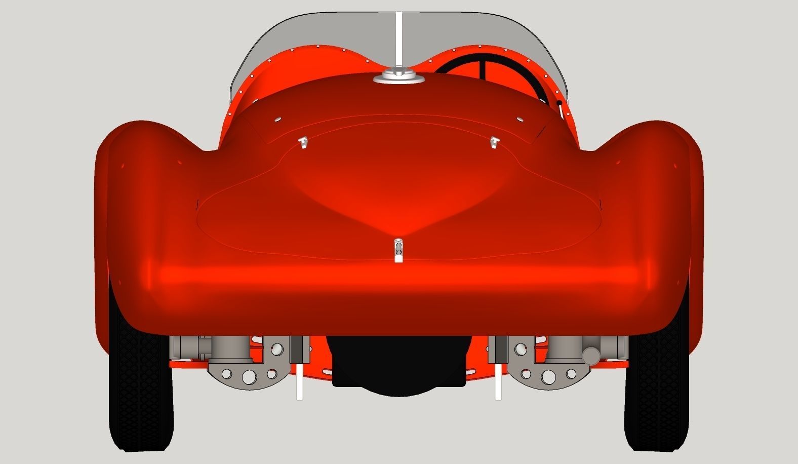 Alfa Romeo 8c 2900 Mille Miglia Roadster High Poly and Low Poly 3D model_22