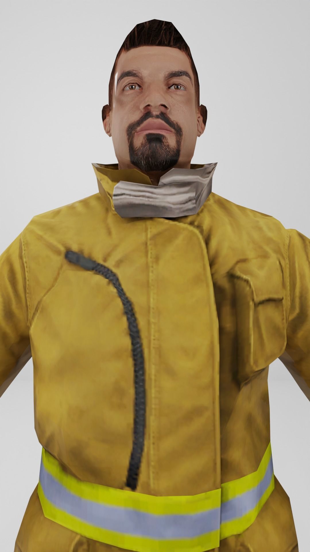 Firefighters Low-poly 3D model Low-poly 3D model_7